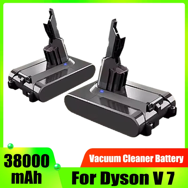 For Dyson V7 vacuum cleaner battery replacement, 21.6V 38000mAh, long battery life, more efficient