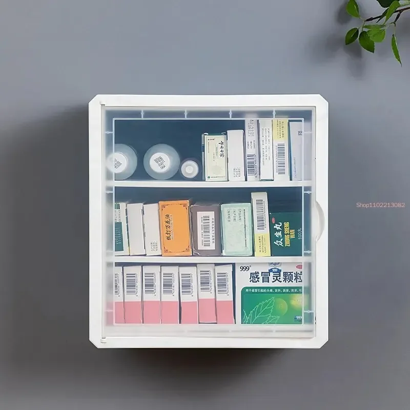 Wall Hanging Organizer Home First Aid Kit Multi-layer Medical Storage Box High Capacity Family Medicine Store Bins Kit