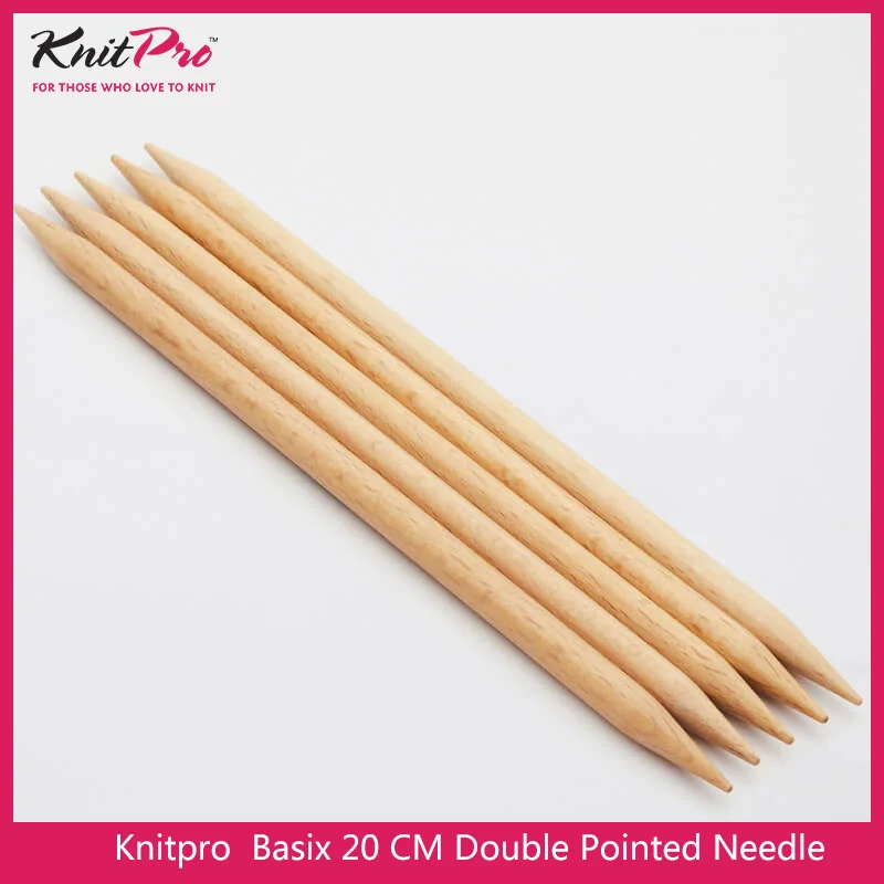 1 piece Knitpro Basix Birch 20 cm  Double Pointed Needle