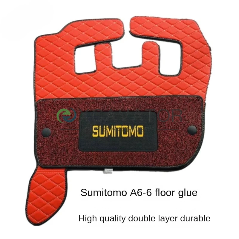 

For Sumitomo excavator SH120 200 210 300 350-6 A6 cab floor rubber foot mat carpet