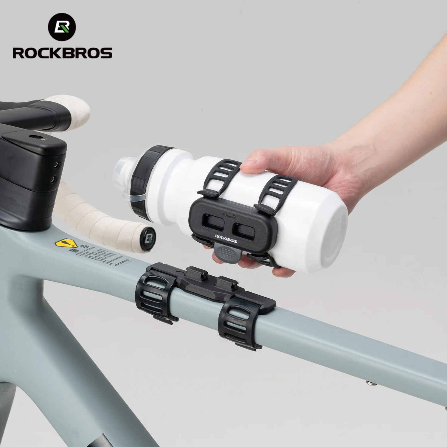 ROCKBROS Water Bottle Bracket Portable Magnetic Bike Cup Holder Mount Lightweight Universal Bottle Cages Shock absorption