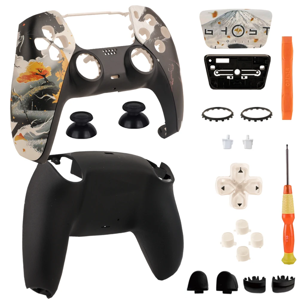Full Replacement Shell Kit For PS5 Controller BDM-010/020/030/040/050 Custom Housing Case Touchpad Buttons Thumbsticks DIY Mod