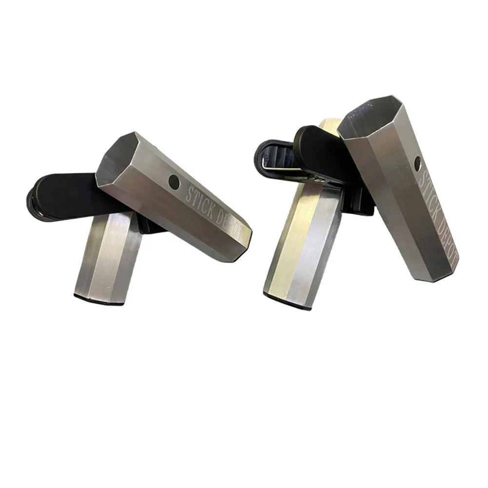 Adjustable Double Clamp Drumstick Holder Metal Spring Clamp for Secure and Convenient Drumstick Storage and Easy Accessibility