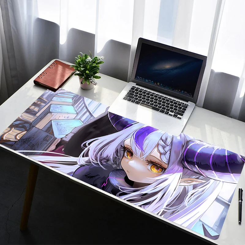 Mouse Pad Laptop Rubber Extended Desktop Mat Computer Gamer HD Mousepad PC Gaming Accessories Hololive La Darknesss Keyboard Pad