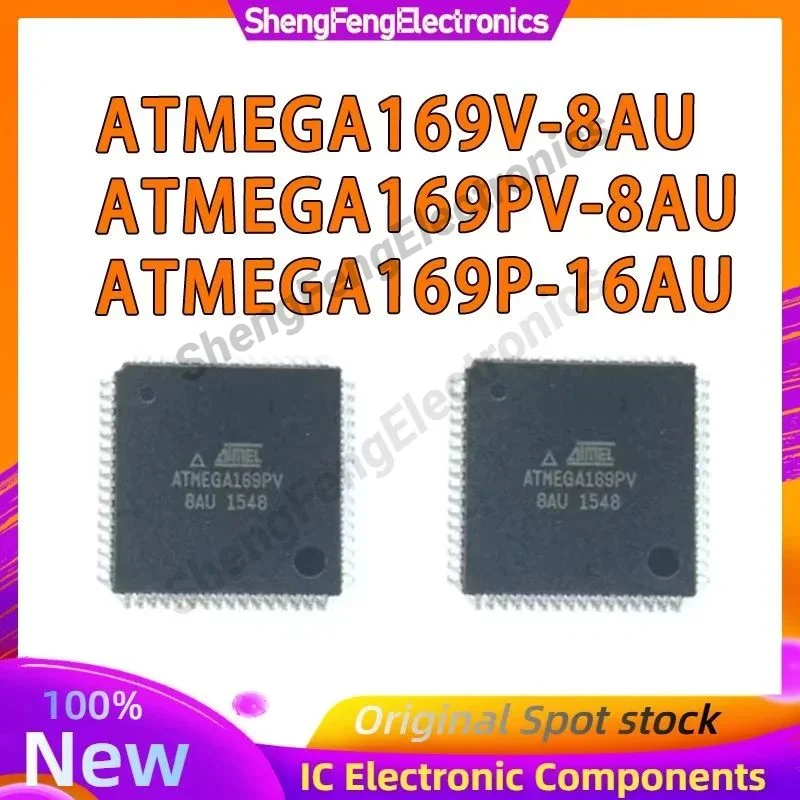 ATMEGA169PV-8AU ATMEGA169P-16AU ATMEGA169V-8AU ATMEGA169PV ATMEGA169P ATMEGA169V ATMEGA169 ATMEGA IC MCU Chip TQFP-64 in Stock