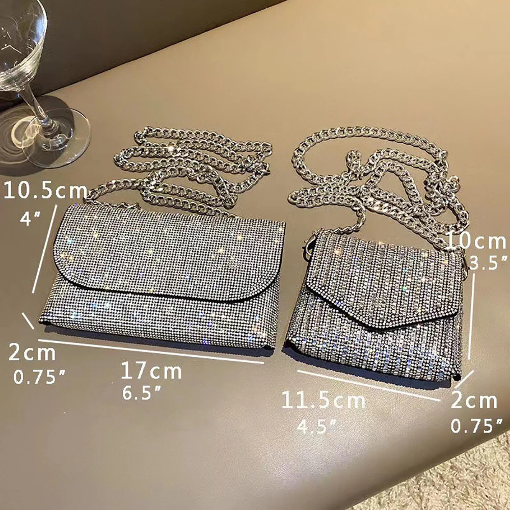 Sparkling Diamond Purse Women\' Evening Bag Mini Rhinestone Luxury Designer Handbag Ladies Wedding Party Small Clutch Bags Bolsas