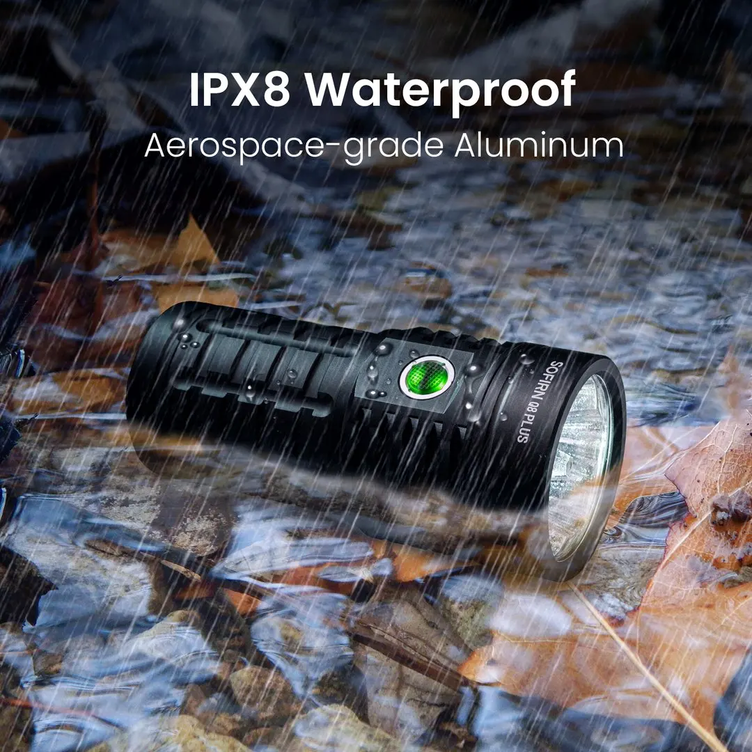 Q8 Plus مصباح LED فائق القوة 16000lm USB-C قابل لإعادة الشحن 21700 Anduril 2.0 الشعلة #6