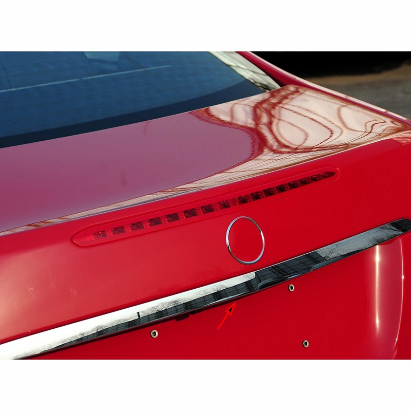 For Mercedes Benz E Class C207 A207 W207 E260 E350 E400 Trunk Rear Back Door Tailgate Chrome Trim Chromium Styling a2077570089