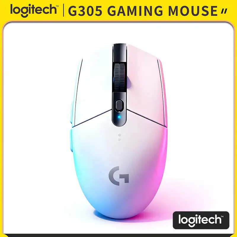 

Беспроводная мышь Logitech G305 LIGHTSPEED, 12000 DPI HERO, 6 кнопок, 250 часов автономной работы, 99 г, LIGHTSPEED 1 мс без задержек, для ПК и Mac