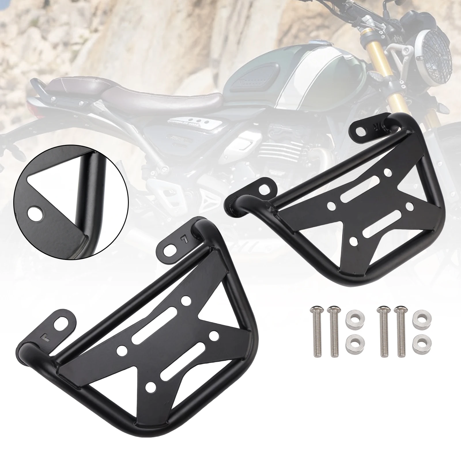 

Topteng Saddlebag Support Mounting Bracket Racks For Scrambler 400X Speed 400 T4 Right
