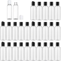 5PCS 30ml/50ml/60ml/100ml Clear Plastic Empty Bottles With Disc Top Caps Travel Refillable Containers For Shampoo Lotions Cream