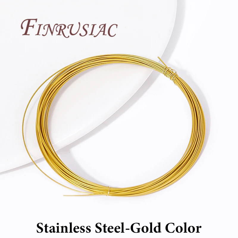 0,3-0,5mm Beständig Starke Linie Edelstahl Draht Gold Farbe Tiger Schwanz Perlen Draht Für Schmuck Machen Erkenntnisse zubehör – Detail 10