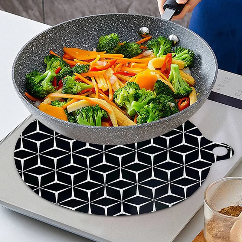 Silicone Induction Cooktop Mat Fireproof Protection Baking Plate Protector Kitchen Insulated Placemat Household Oil Blocking Mat