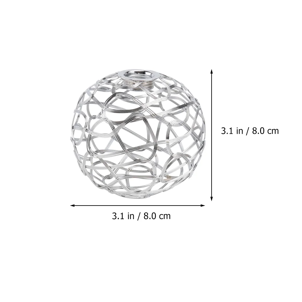 Metal Cage Lamp Shade Rattan Lamp Shade Decorative Globe Lamp Shade Clip On Chandelier Light Covers Ceiling Pendant Light