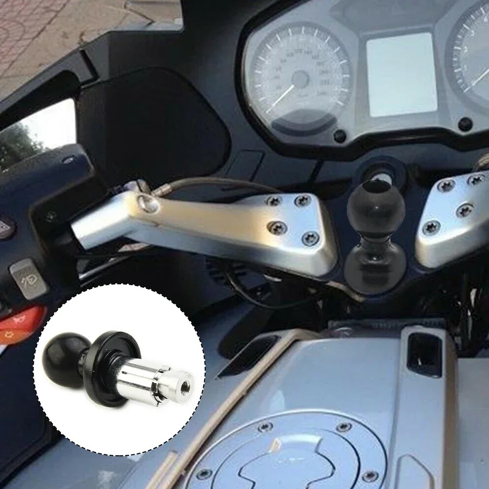 Motorcycle Bike Aluminum Mount Fork Stem Base Set W/ Ball Head For RAM Mount Compatible With A Variety Of Connecting Rod/bracket image 4
