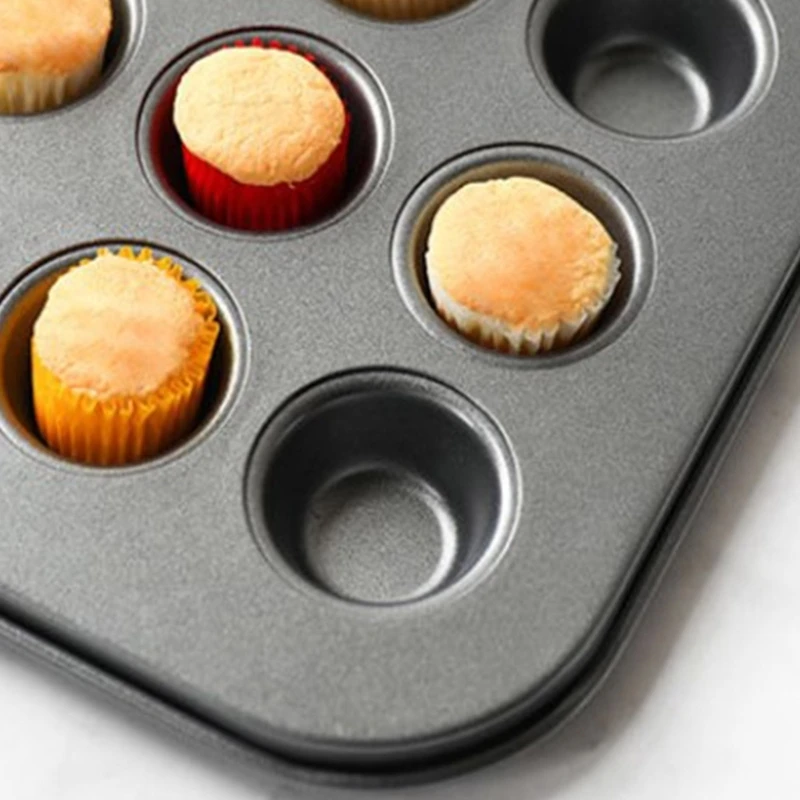 Muffin Pans Mini Cake Pans Carbon Steel Material Suitable for Small Baking Cake