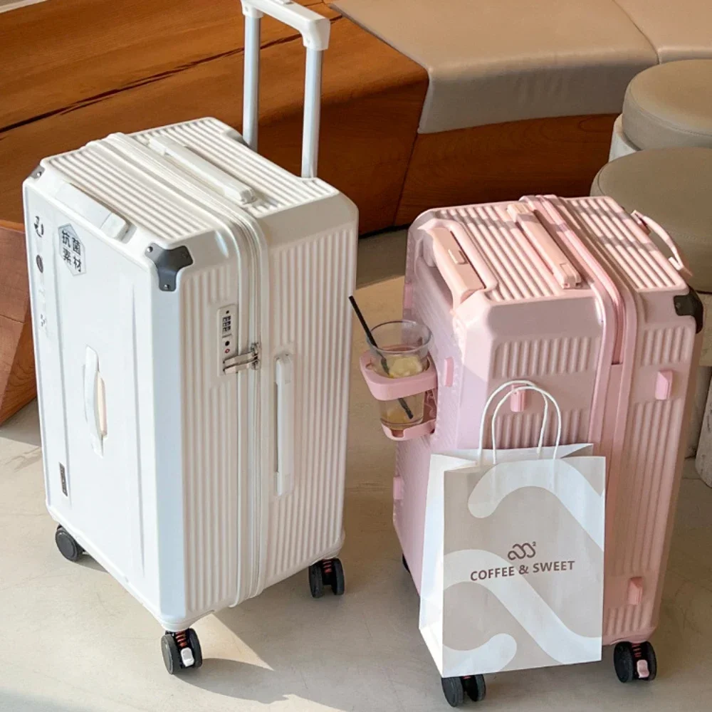 Luggage Box Universal Wheels Thickened Trolley Box Travel Box Women Men Zipper Design Trunk Travel Suitcase 22 26 28 30 32 Inch