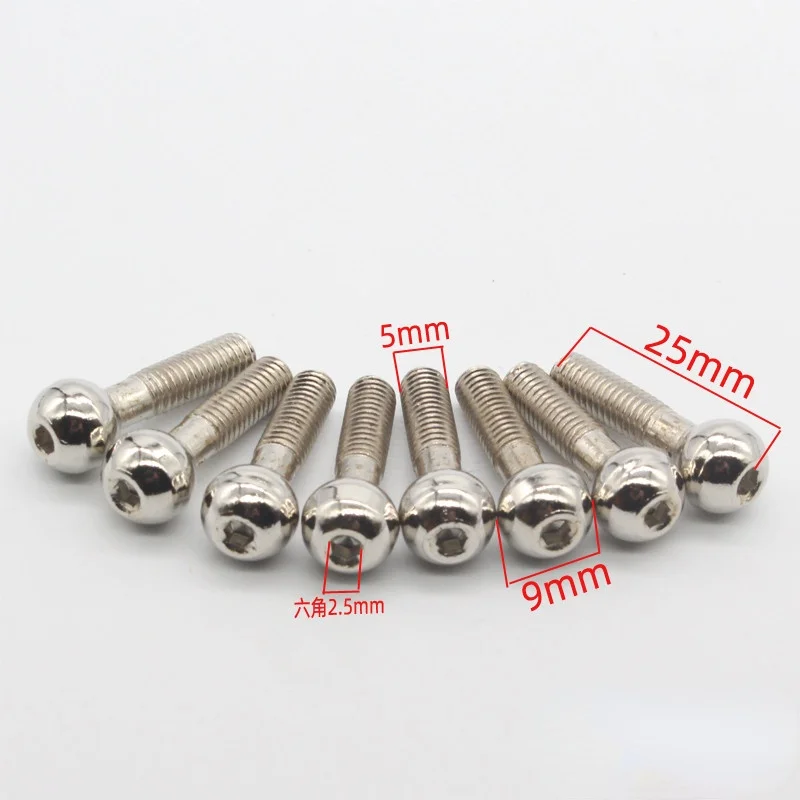 8Pcs/set HSP 02152 M5 Ball-Head Screw For 1/10 RC Model Remote Control Car Spare Parts HSP 94122 94166 94188