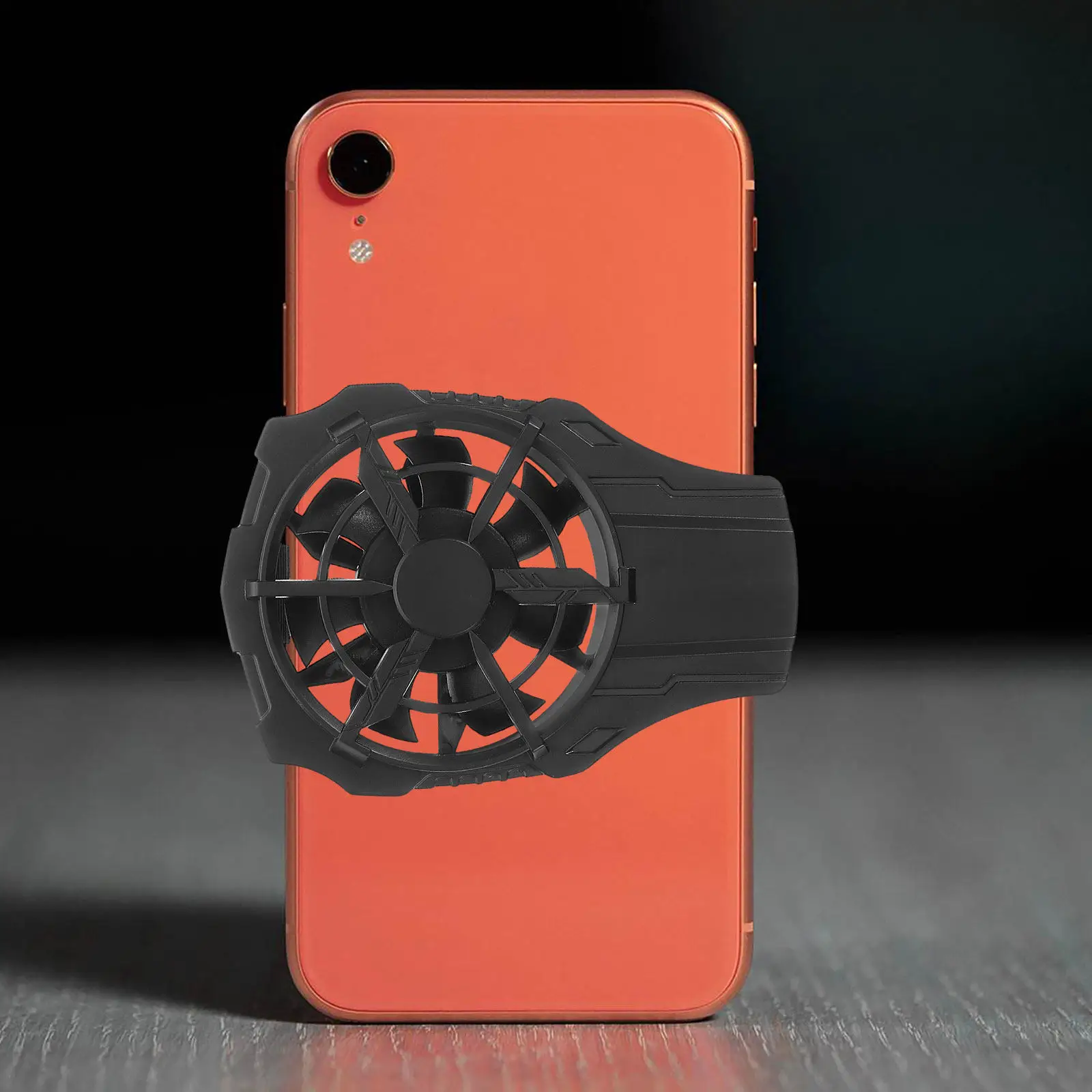 1Set Smartphone Cooling Fan Compact Lightweight Dual-Speed Phone Cooler Back Clip for Gaming Outdoor Video Use