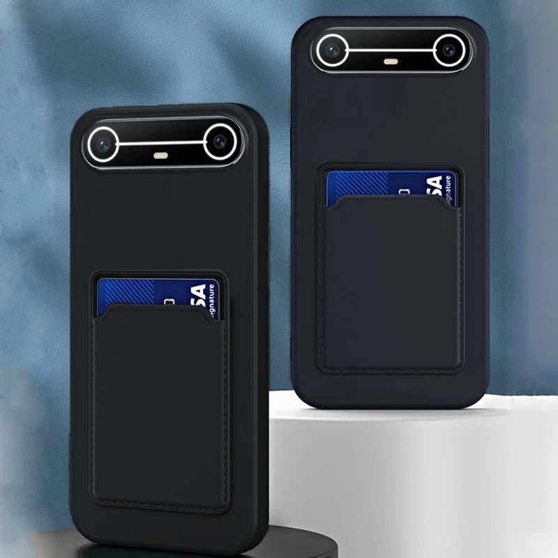 Skinlee لـ Tecno Spark Slim Case حقيبة بطاقات قابلة للإدراج غطاء سيليكون مقاوم للصدمات لهاتف Tecno Spark غلاف خلفي نحيف #2