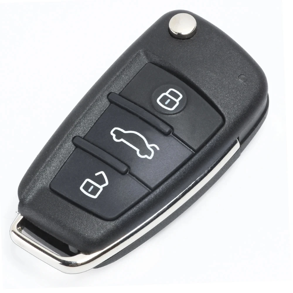 DIYKEY ulepszony P/N: 4 d0837231a 4 d0837231n pilot z klapką do Audi TT RS4 A3 A4 A6 A8 Quattro 433MHz ID48 Chip kluczyk do samochodu