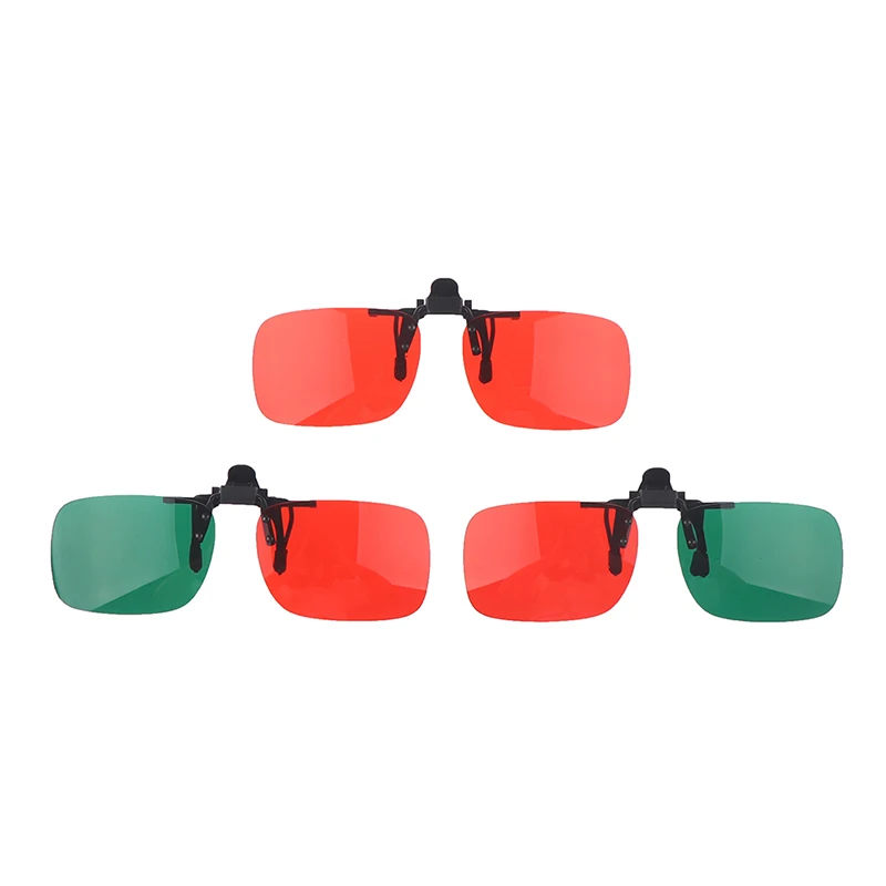 1PCS Kinder Faltbare Clip Amblyopie Korrigierende Gläser Rot Grün Farbe Schiel Blind