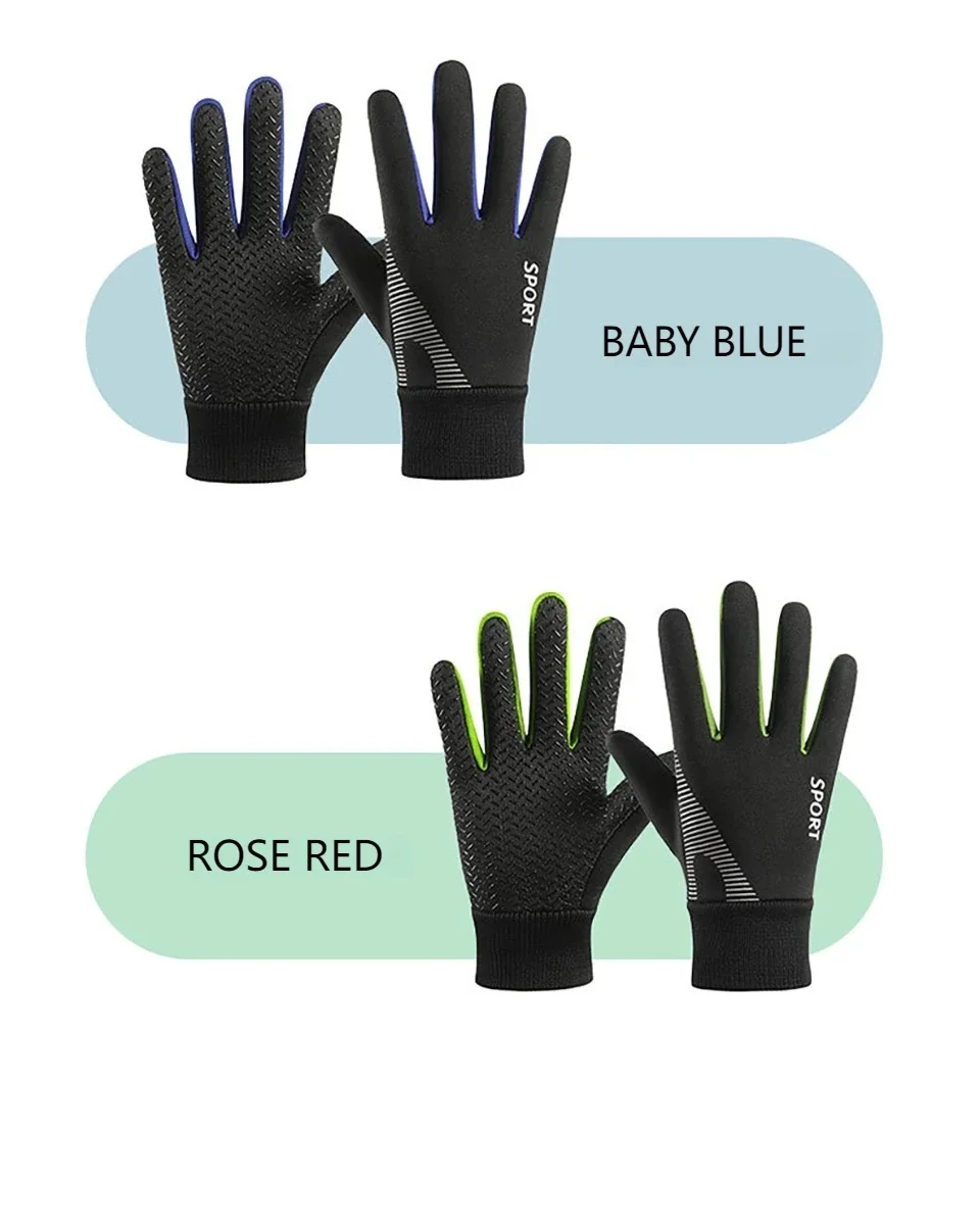 Warme Winter-Reithandschuhe für Kinder, Silikon, rutschfest, wasserdicht, verschleißfest, Vollfinger-elastische Handgelenke für Jungen und Mädchen, winddicht – Detail 10