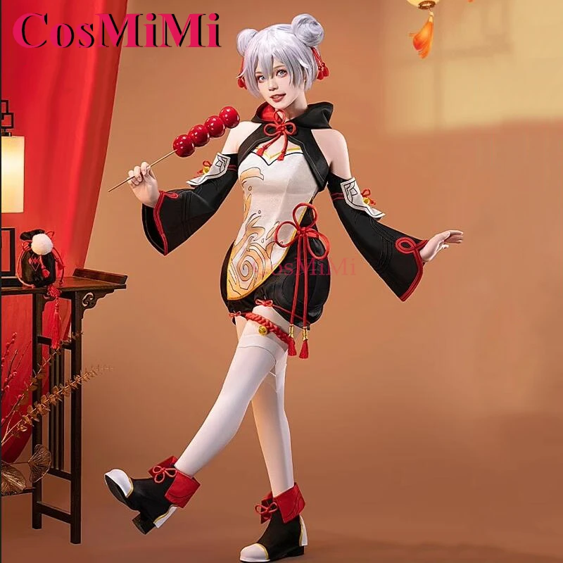 

CosMiMi Game Honkai Impact 3 Theresa Apocalypse Cosplay Costume Candied Lotus Root Children Outfit Carnival Role Play Clothing