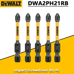 DEWALT 5pcs PH2 57mm Impact Screwdriver Bit #5 for Electric Drill Drill Bit Impact Resistant Cross Head DWA2PH21RB