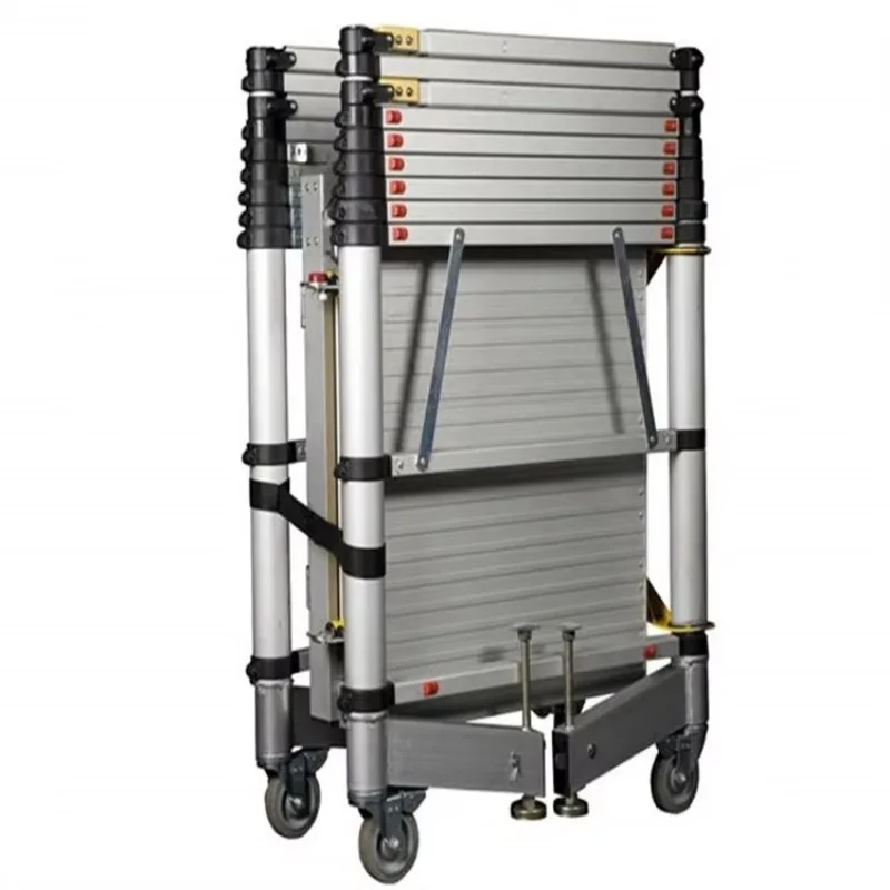 Modern design aluminum mobile telescopic scaffolding tower ladder external building combination ladder