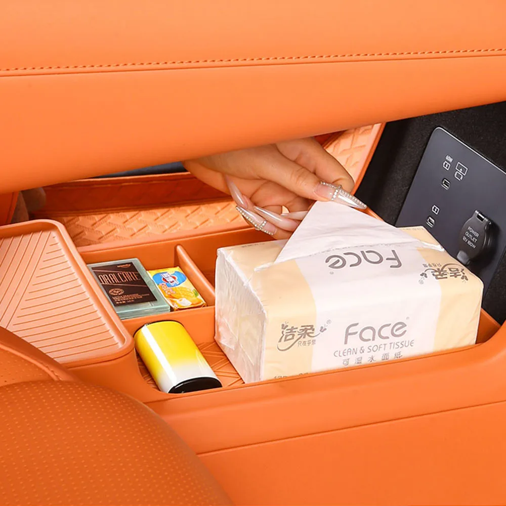 For 2025 Lynk&Co 900 Dedicated Central Control Lower Silicone Storage Box Interior Modification Supplies Expand Storage Space
