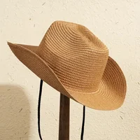 Large Size 56-60cm New Natural Panama Straw Hat Summer fashion Men Women Wide Brim Beach UV Protection Fedora Bohemia Sun Hat - Image 4