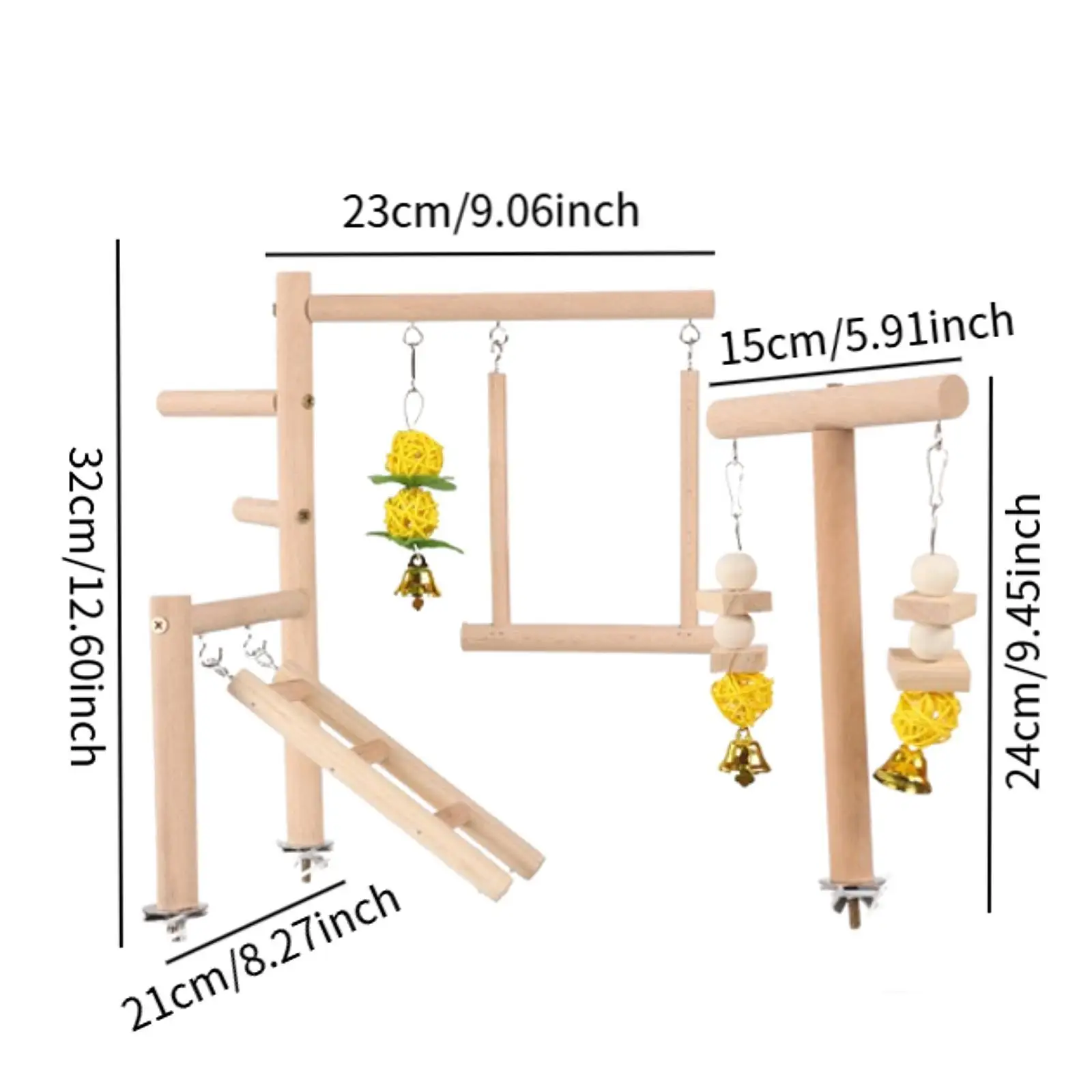 Parrot สนามเด็กเล่นเคี้ยวของเล่น,ศูนย์กิจกรรมการออกกําลังกาย,Parakeet Play Stand Bird Play Gym สําหรับ Budgerigar ขนาดเล็ก Parakeets