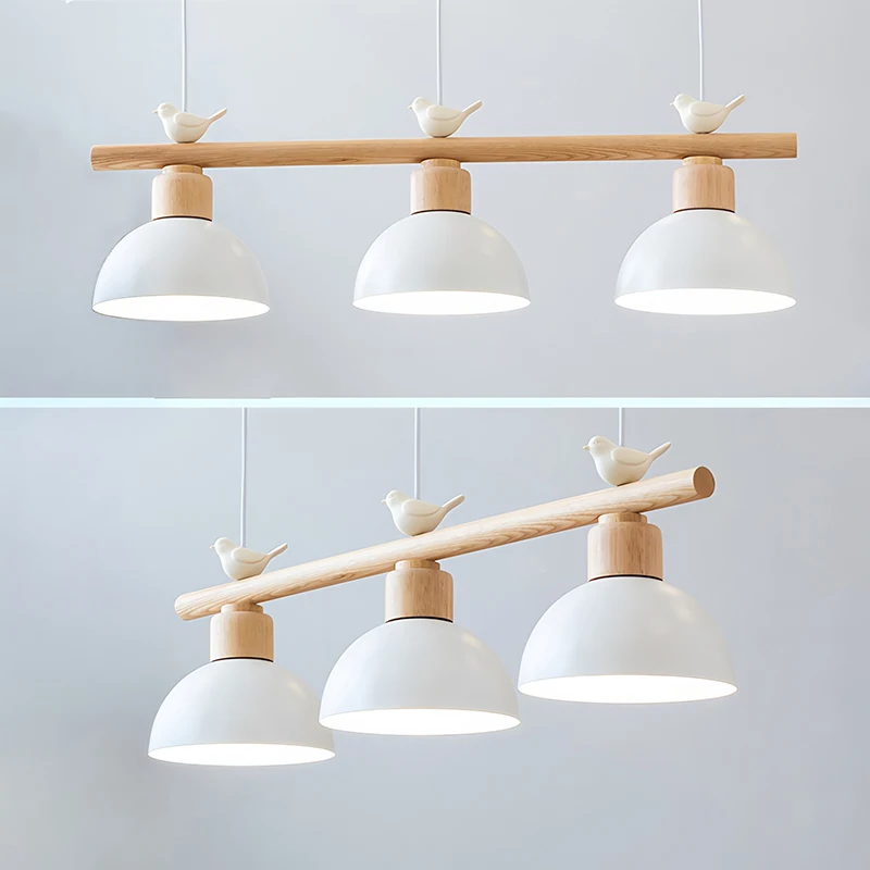 

Nordic Restaurant Chandelier Simple Art Bird lamp Living Room Dining Room Hanging lamp home decor Pendant lights Fixture E27
