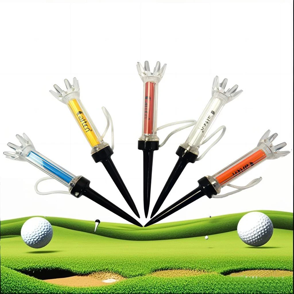 

5pcs Magnetic Golf Tee Unbreakable Plastic Magnetic- Powerful Magnetic Design, 360° Bounce,Two Sizes for Precision