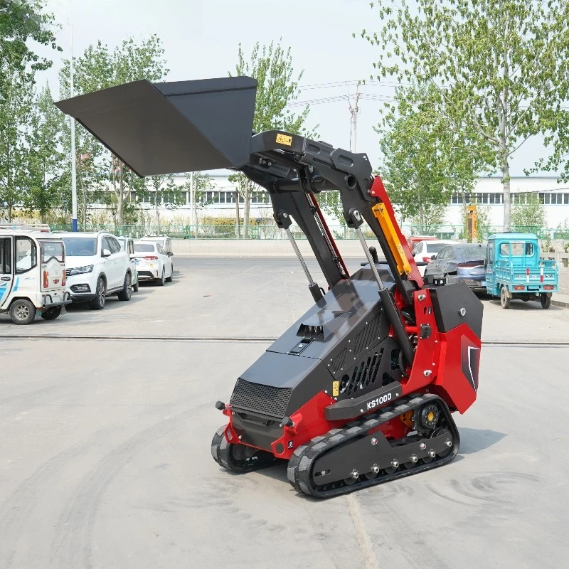 1.5Ton New China Brand Crawler Mini Skid Steer Loader CE EPA ISO Certified For Construction Farm Works