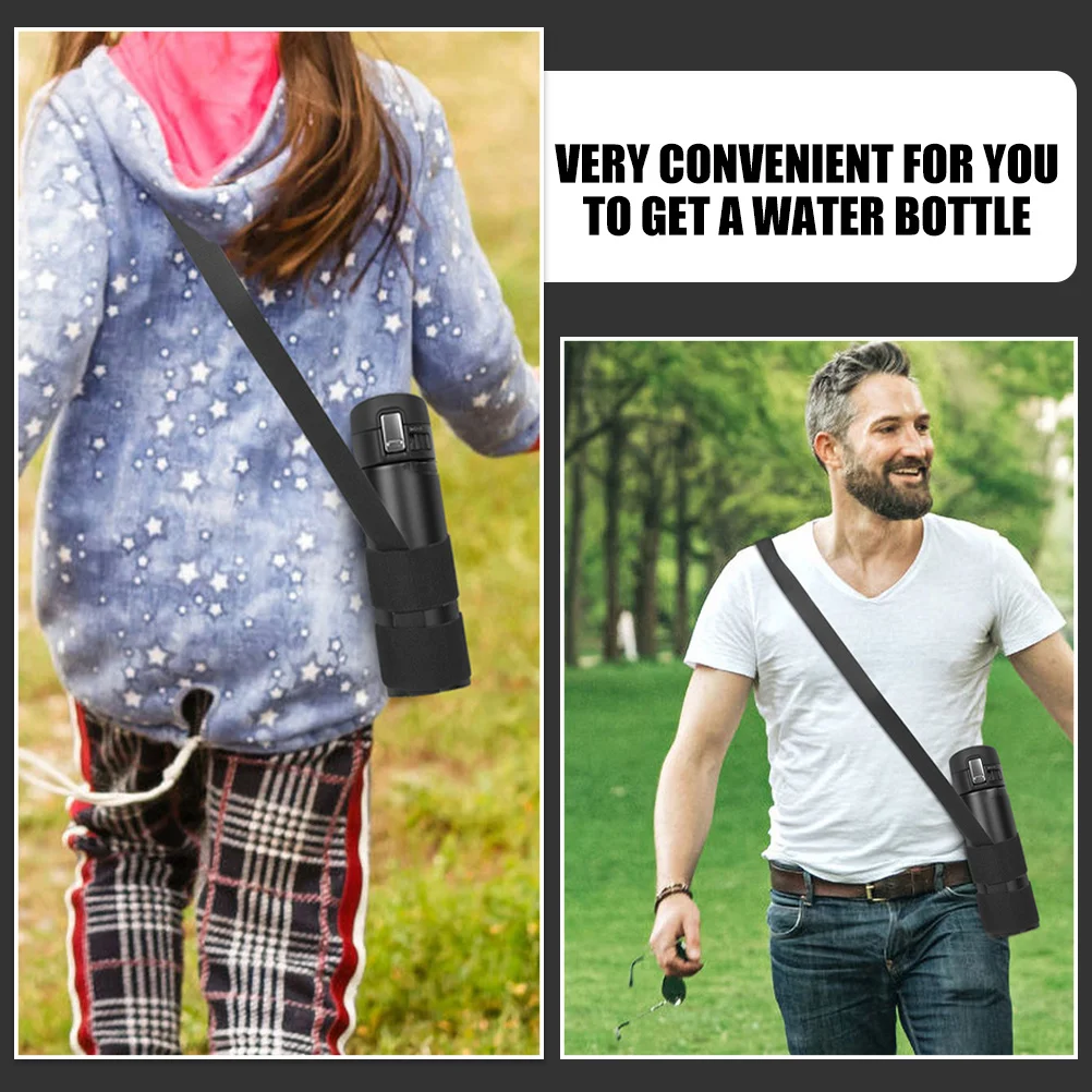 

Water Bottle Shoulder Strap Carrier Strong Nylon Material Portable for Running Travel Beach Gym Camping Versatile Multi