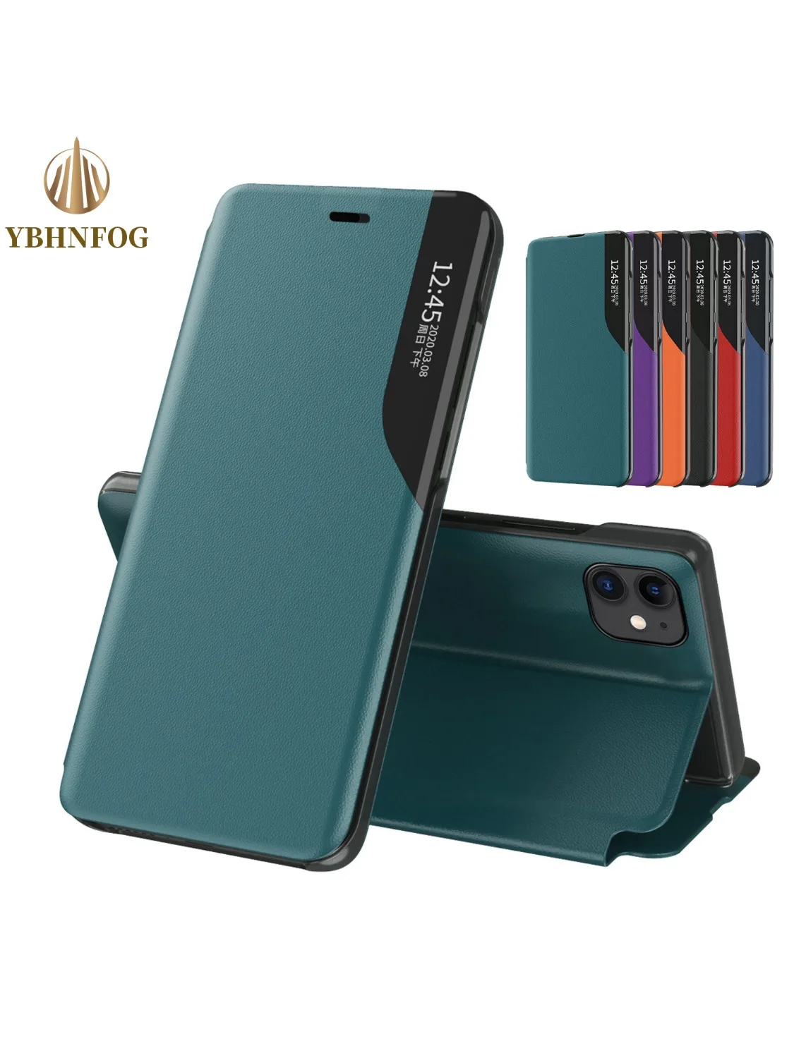 Flip-Lederhülle für Samsung Galaxy A07 A17 A27 A37 A57 A06 A16 A26 A56 A54 A34 A73 A53 A52 A51 A32 A22 A23 mit Brieftaschenfunktion und Standfunktion