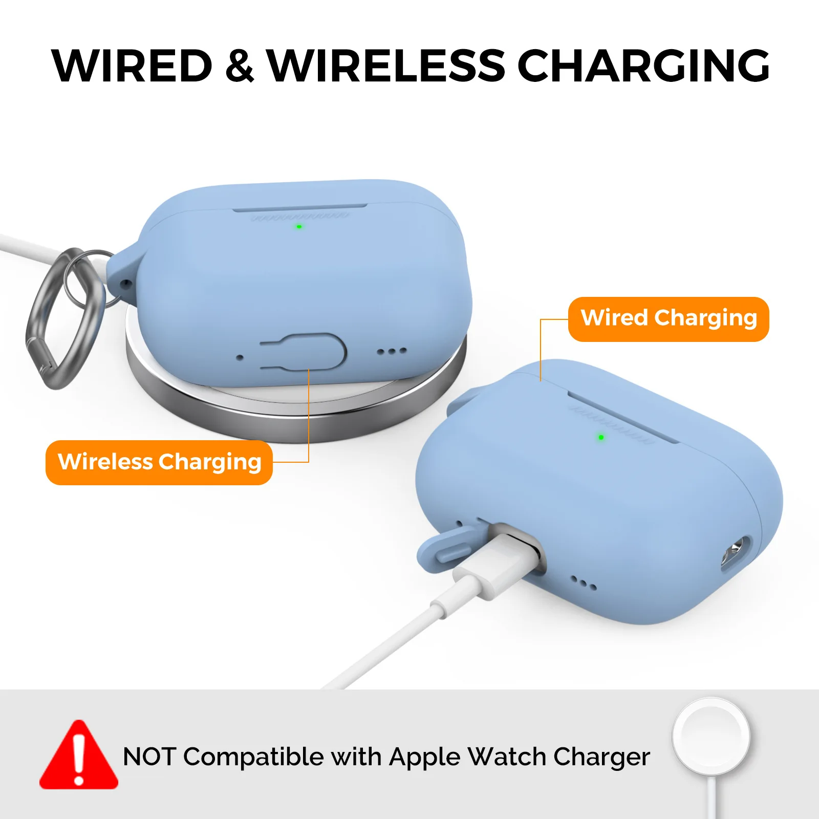 For AirPods Pro/Pro 2 - Seamless Silicone Locking Protective Cover