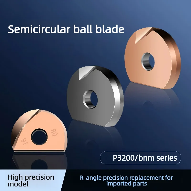 P3200 BNM Ball Nose Carbide Inserts R4 R5 R6 R8 R10 R15 R16 Round Radius Tips CNC Precision Finishing Milling Cutter Inserts