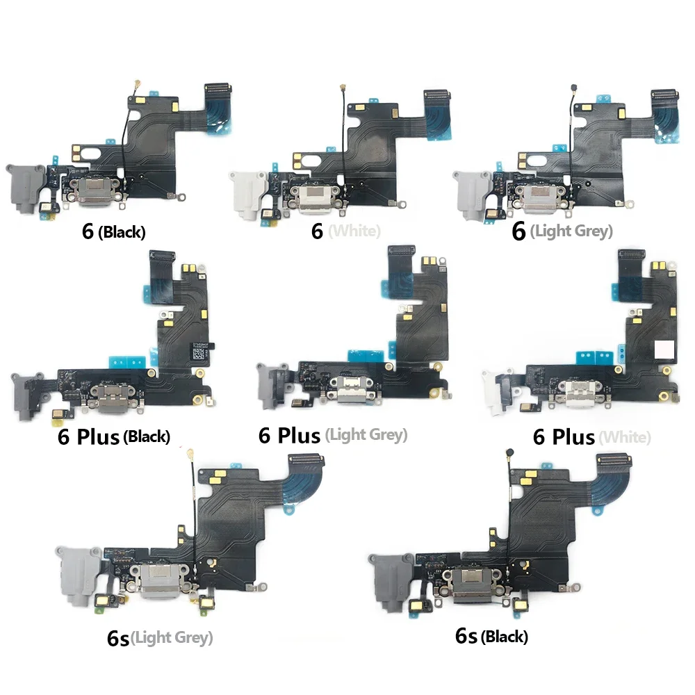Original USB Charging Port Board Flex Cable Connector For iPhone 6 6G 6s 7 7G 8 8G Plus Replacement Parts With Logo