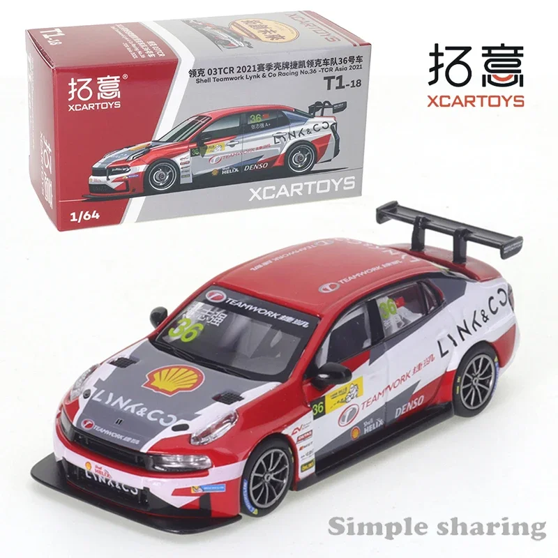 

XCarToys 1/64 Lynk&Co Shell Fleet No. 36 Car Alloy Toys Motor Vehicle Diecast Metal Model Kids Xmas Gift Toys for Boys