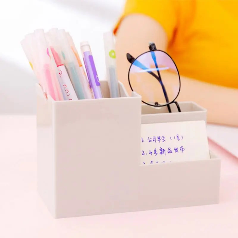 Desktop Pen Holder Organizer Multi-functional Stationery Container Storage Cosmetics Makeup Tools Rack School office Utensils