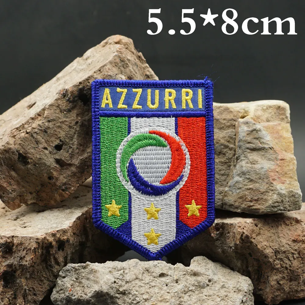 azzurri Tactical Embroidery Patches for Backpacks and Clothing military Accessories with Hook backing or iron on