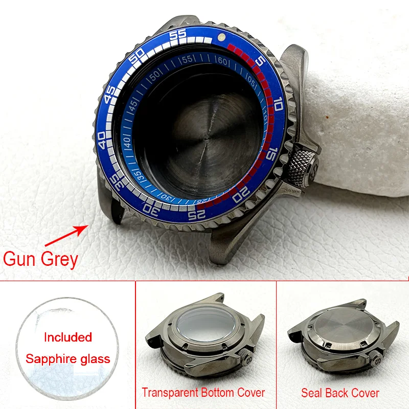 

Корпус для часов Mod Gun Grey SKX007 с заводной головкой на 3.0 часах, подходит для ремешка 22 мм, совместим с механизмами NH34, 7S, 4R, NH35, NH36, мужской корпус для дайверских часов, кастомный.