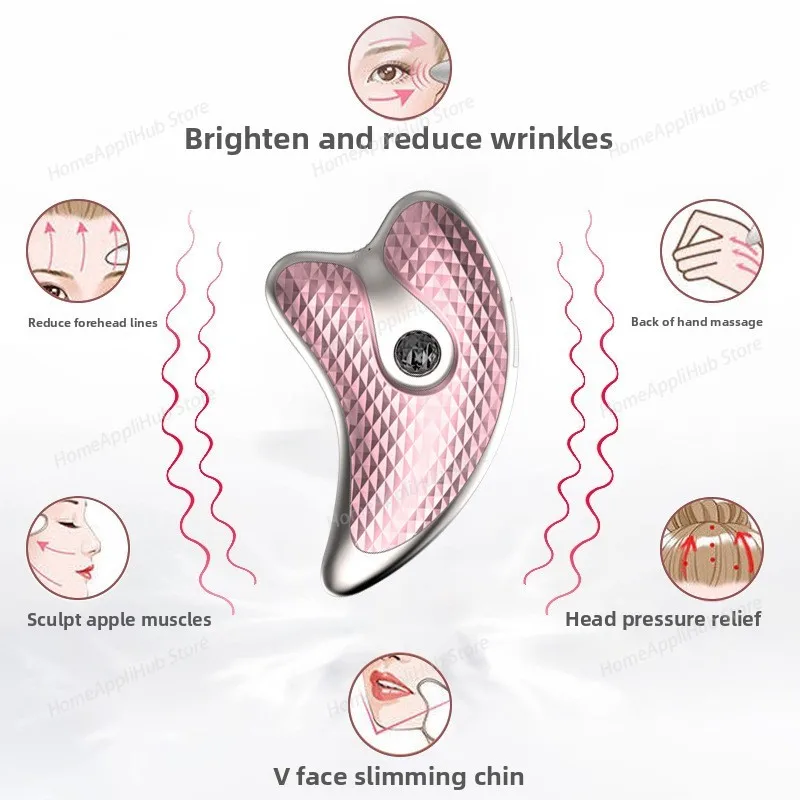 

Face Neck Guasha Massager Face Wrinkle Removal Device Body Slimming Massager Electirc Facial Skin Beauty Care Scraping Tool