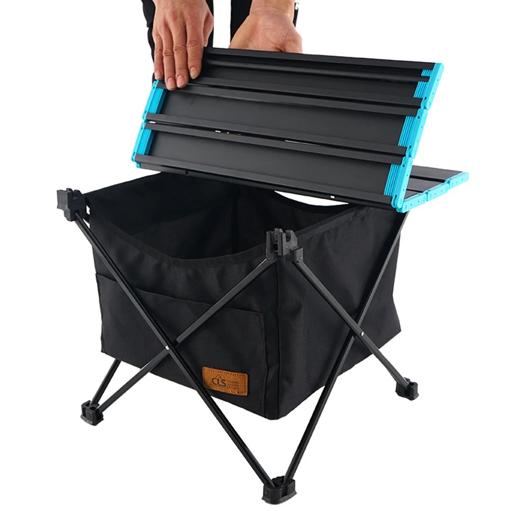 

Portable Camping Table Ultralight Camping Table W/ Storage Bag Aluminum Camp Table Foldable Tent Side Table for Outdoor Picnic