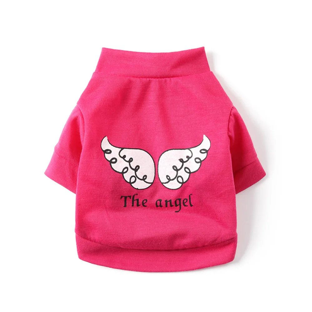 Angel Pattern Puppy Dog T-shirt Summer Thin Pet Vest for Small Dogs Chihuahua Yorkshire Poodle Shirts mascotas Clothes Clothing