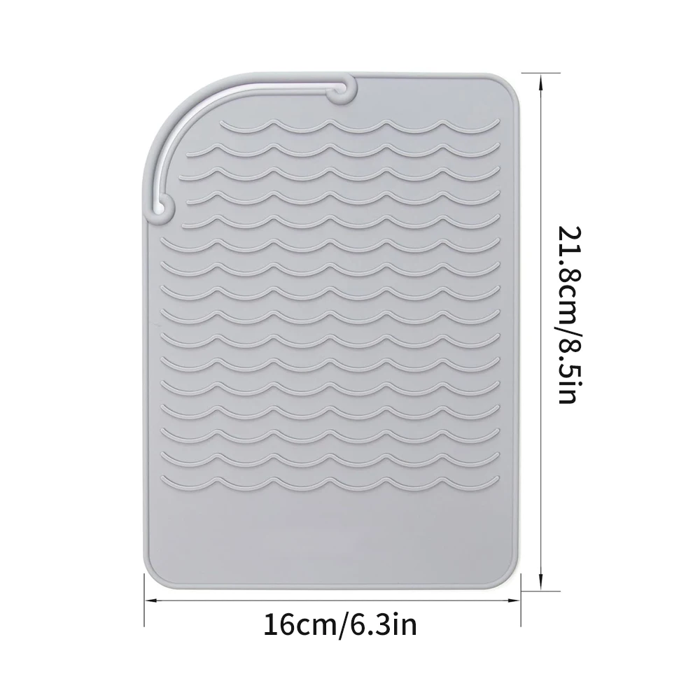 Flat Iron Silicone Mat and Travel Case