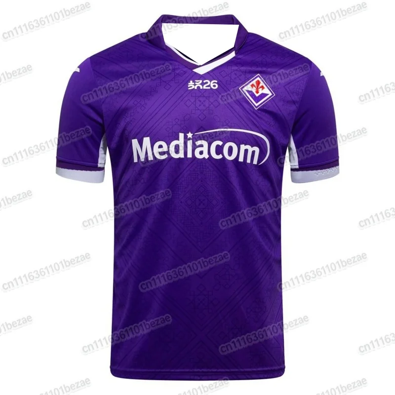 2026-27 Fiorentina Herren Fußballtrikot 3D-Druck Y2K Oversized Casual T-Shirt Geeignet für Alltag und Training Familienoutfit – Detail 5
